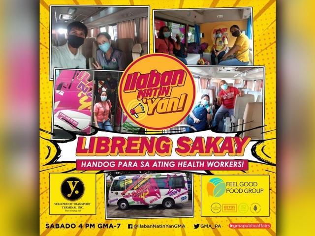 ilaban natin yan provides free rides and free meals to PGH medical workers 