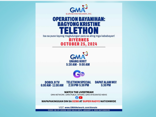 Operation Bayanihan: Bagyong Kristine Telethon