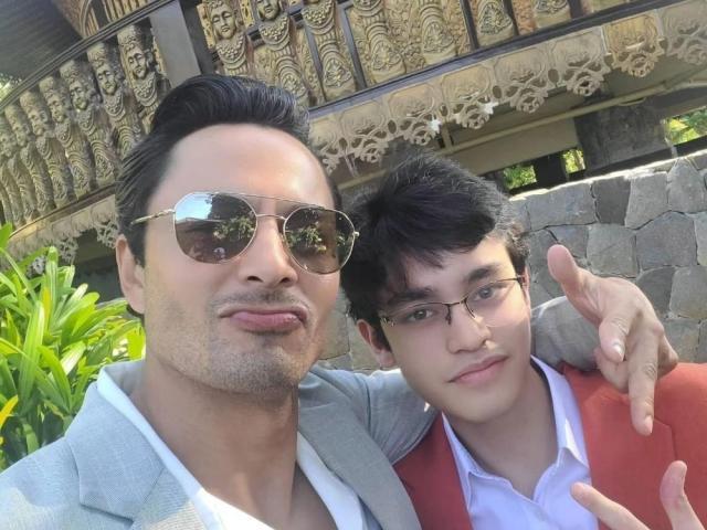 Derek Ramsay with son Austin