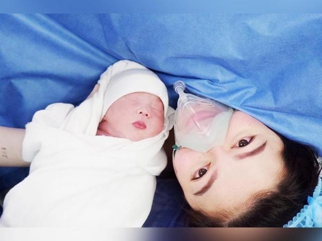 Charee Pineda and baby Martell Francesco Soledad