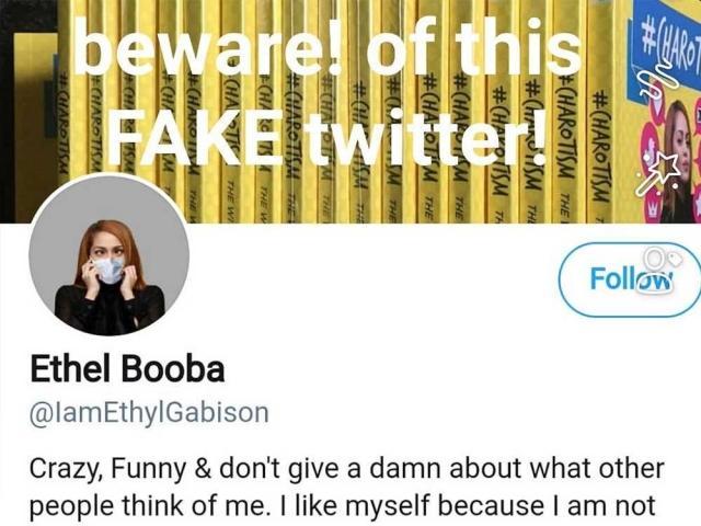 ethel booba disowns controversial Twitter account