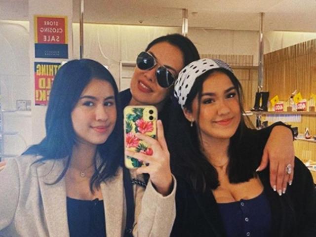 Ruffa Gutierrez with daughters Lorin and Venice