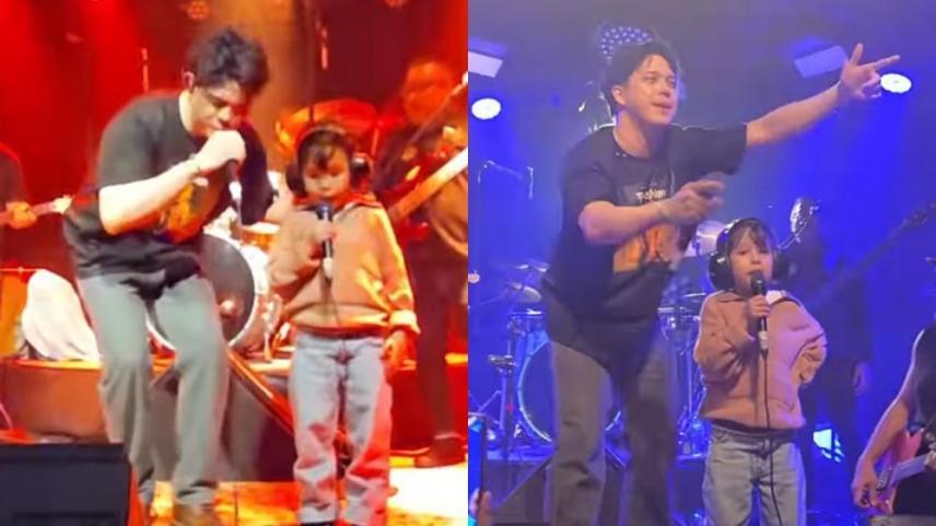 Elmo Magalona, Vito Bacarro performing