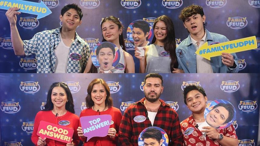 huwag kang titingin on family feud