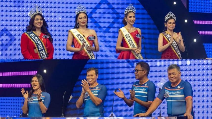 Mrs Philippines International 2025 and cyclists in Family Feud