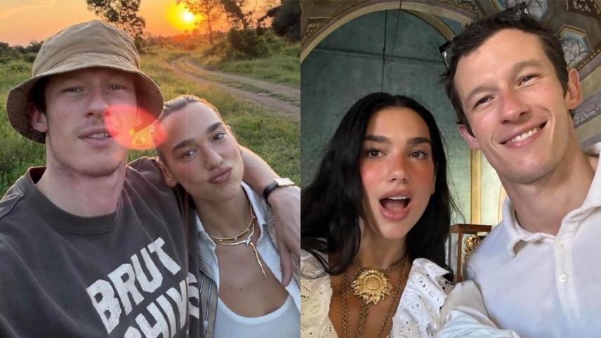 Dua Lipa and Callum Turner