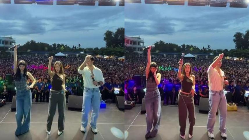 Elle Villanueva, Derrick Monasterio, and Ashley Ortega