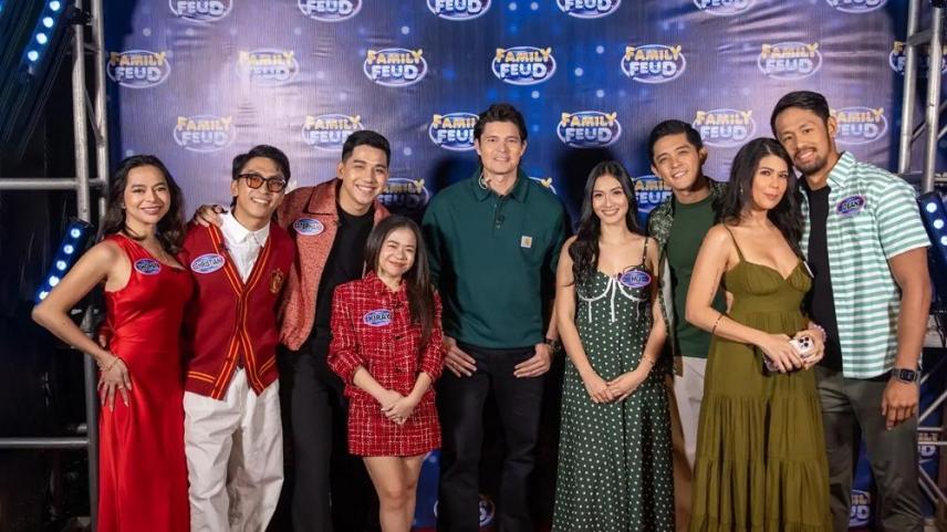Geneva Cruz at Kiray Celis in Family Feud