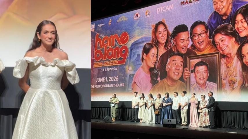 Cita Astals at the advance screening of Home Along Da Riles reunion movie