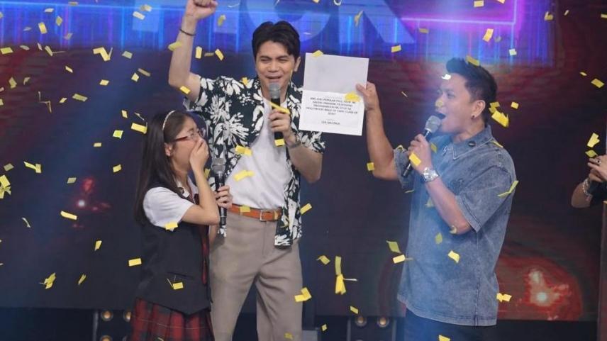 Student leader Marj on Its Showtime