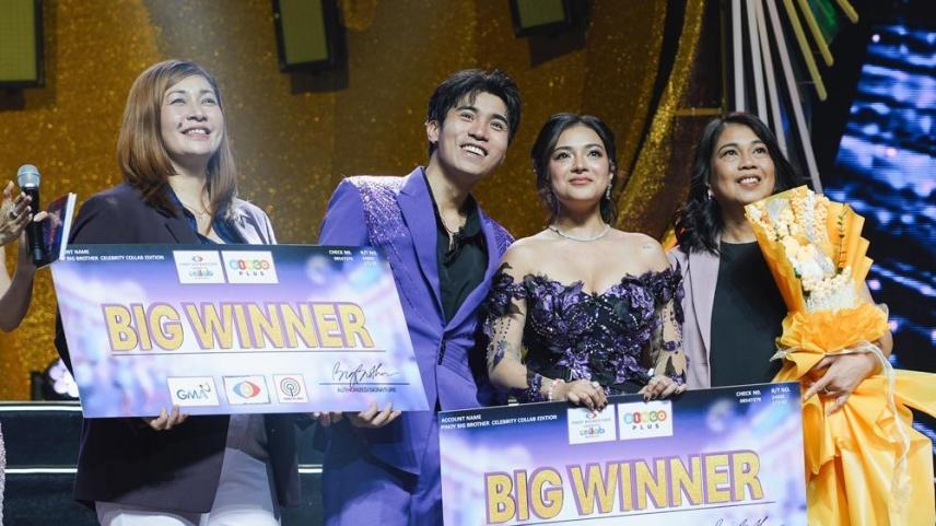 PBB Big Winner Mika Salamanca and Brent Manalo