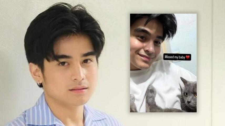 Will Ashley and pet cat Jerry