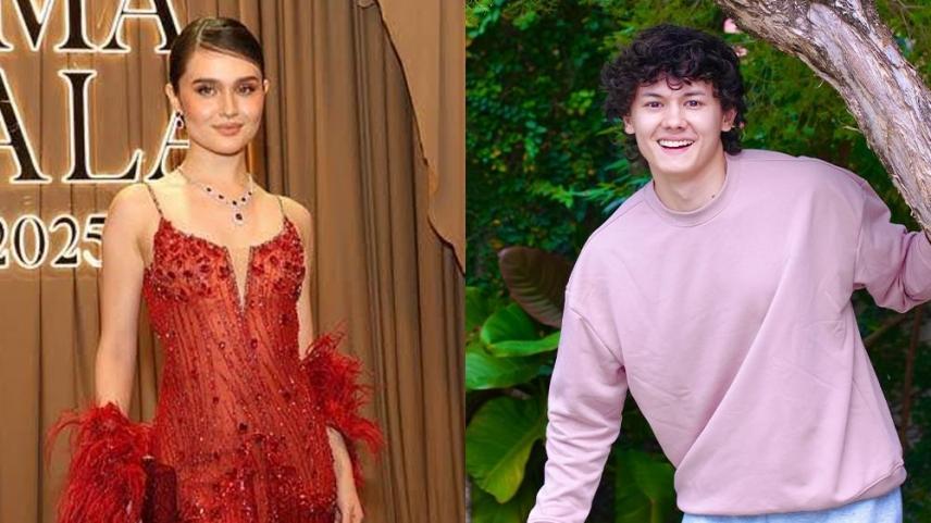 Kira Balinger greets birthday boy Josh Ford