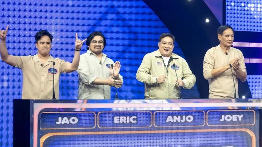 Joey Marquez, Anjo Yllana, Eric Fructuoso, Jao Mapa in Family Feud