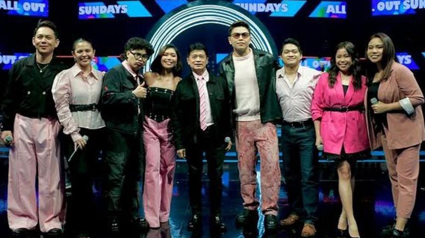 Renz Verano, Jessica Villarubin, Daryl Ong with Tanghalan ng Kampeon 2025 grand finalists