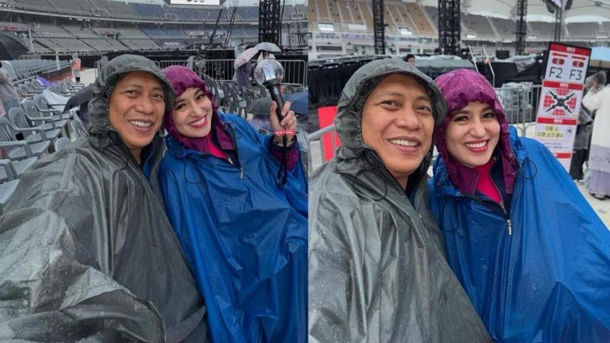 Mariz Umali, Raffy Tima attend BTS concern in Korea