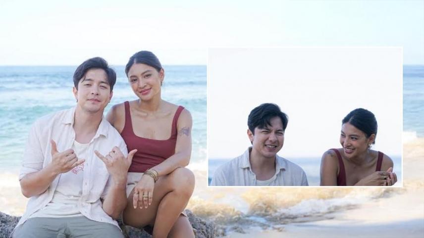 Alden Richards at Nadine Lustre