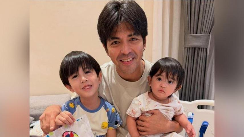 Mark Herras and kids