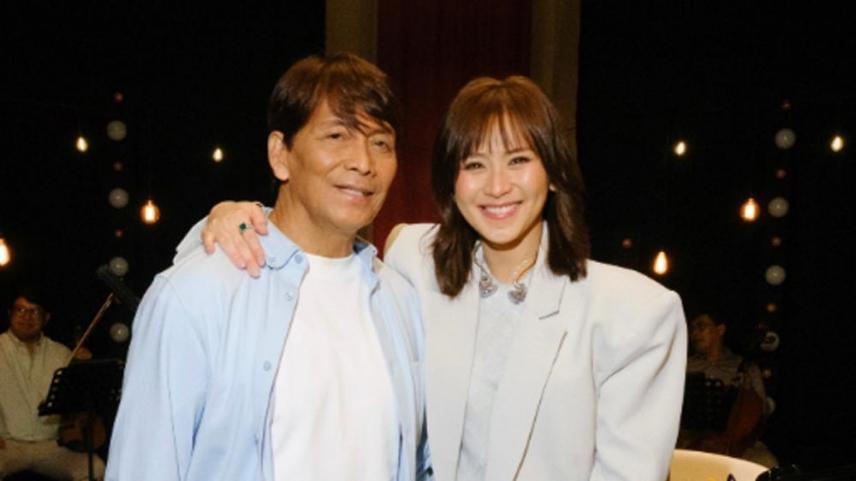 Sarah Geronimo and daddy Delfin