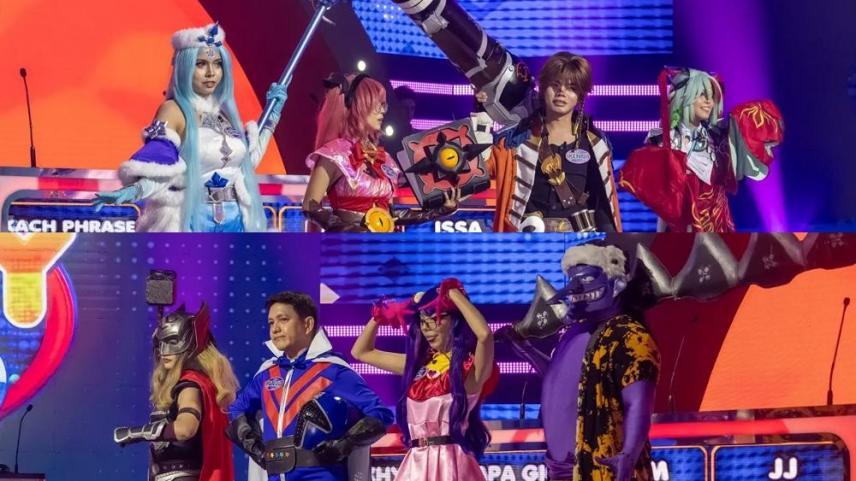 Cosplayers in Family Feud July 11