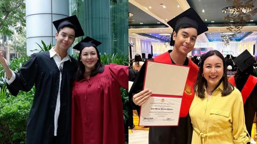 marjorie barretto and leon barretto college graduation