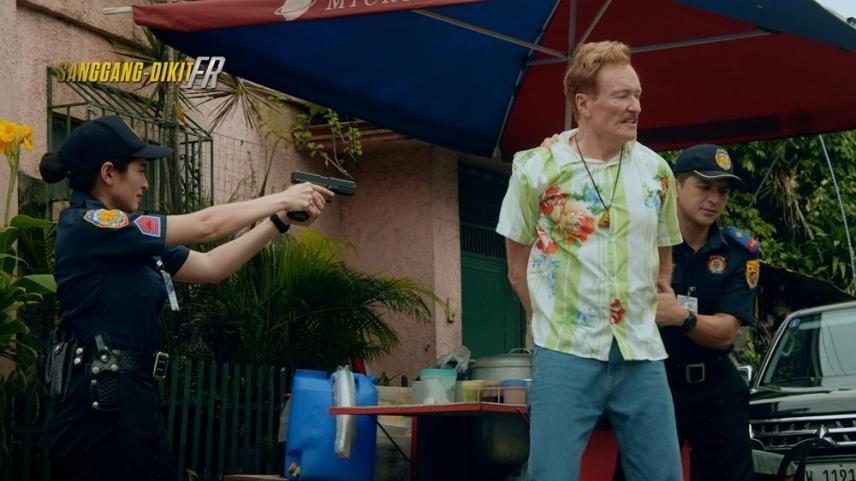 dennis trillo and jennylyn mercado with conan obrien in sanggang dikit fr