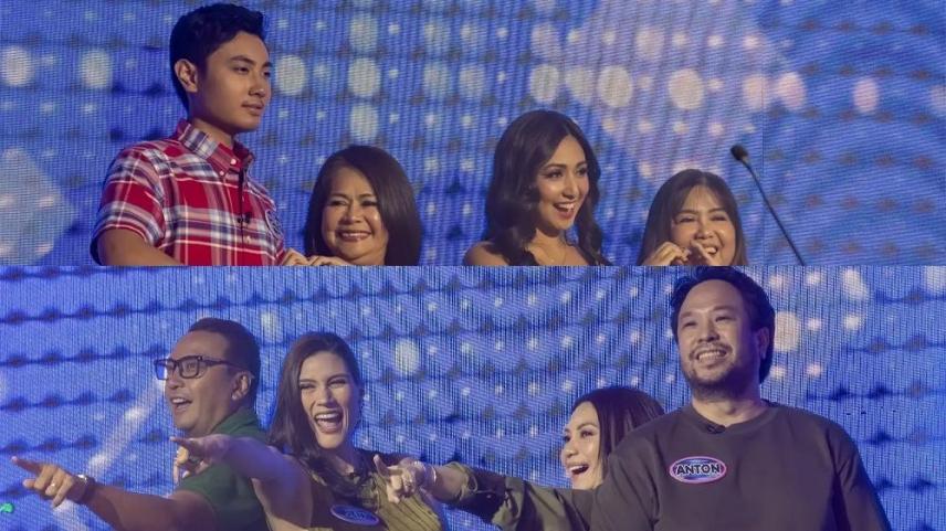 Sheree Bautista at Jen Rosendahl in Family Feud