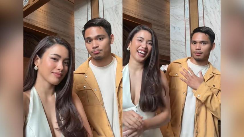 Shuvee Etrata and Eman Bacosa dance challenge