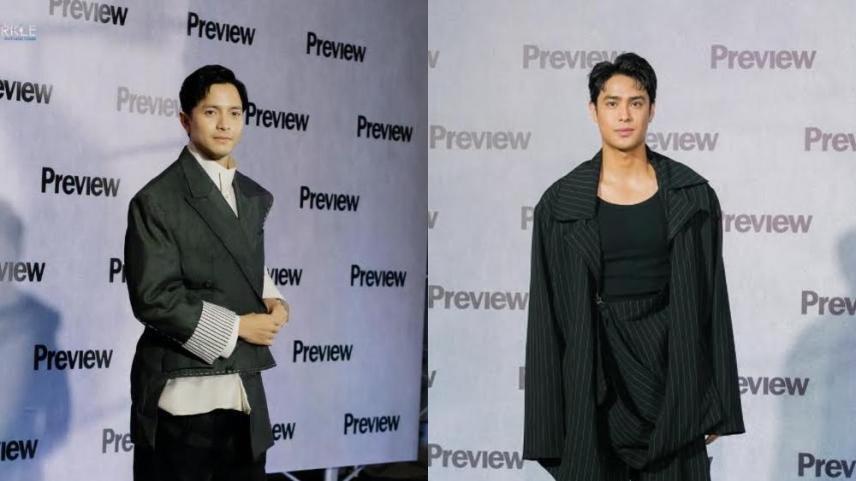Alden Richards and Donny Pangilinan biking