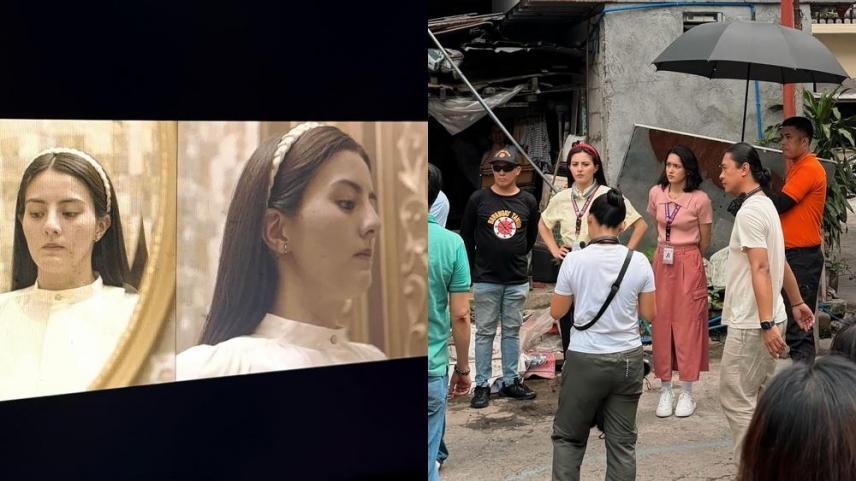 Cassy Legaspi behind the scenes in Whispers From Heaven