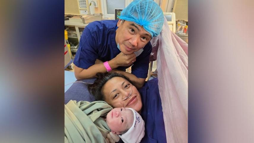 Jimmy Bondoc welcomes first child with wife Isabel Torrijos