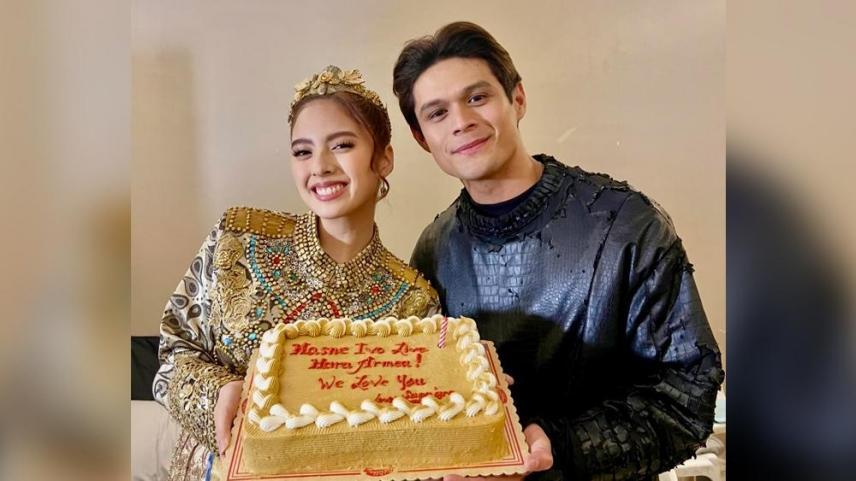 Ysabel Ortega birthday surprise in Sanggre set
