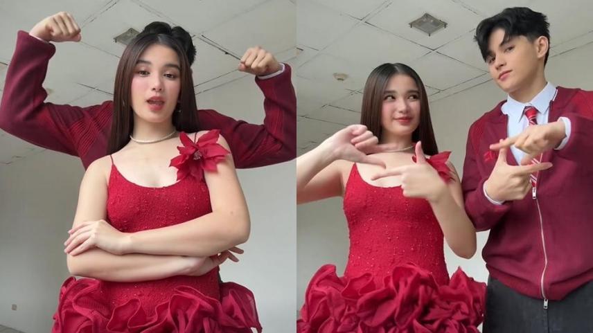 Allen Ansay and Sofia Pablo big guy challenge