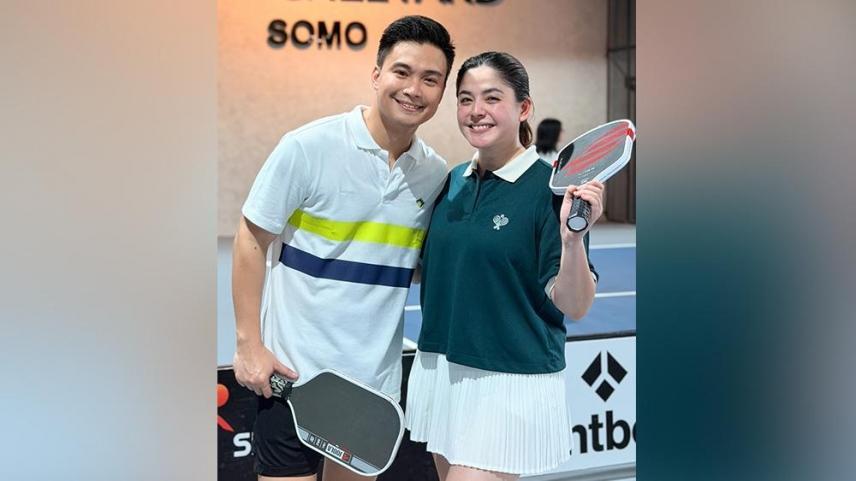 Shaira Diaz and EA Guzman try pickleball