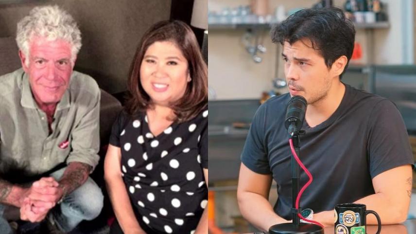 Erwan Heussaff and Anthony Bourdain