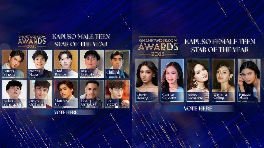 Kapuso Male and Female Teen Star of the Year, GMAnetworkcom Awards