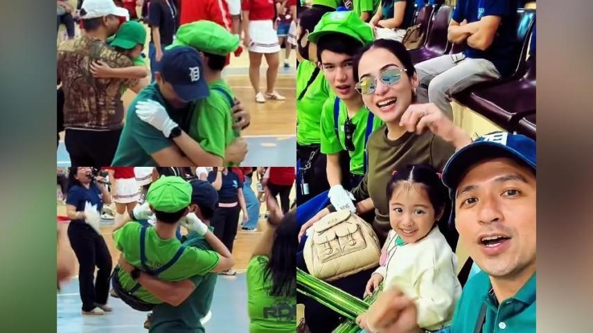 dennis trillo and stepson jazz bond in a friendship cup