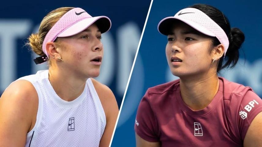 Amanda Anisimova and Alex Eala