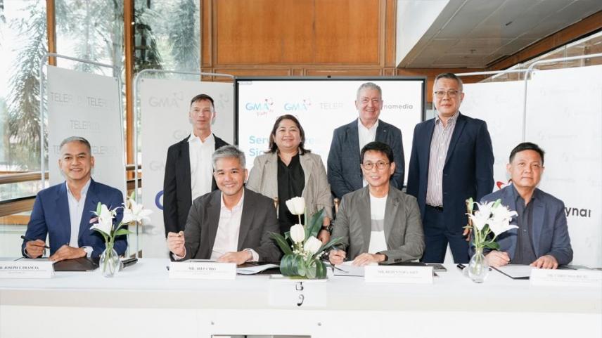 GMA Network, Synamedia and Telered contract signing