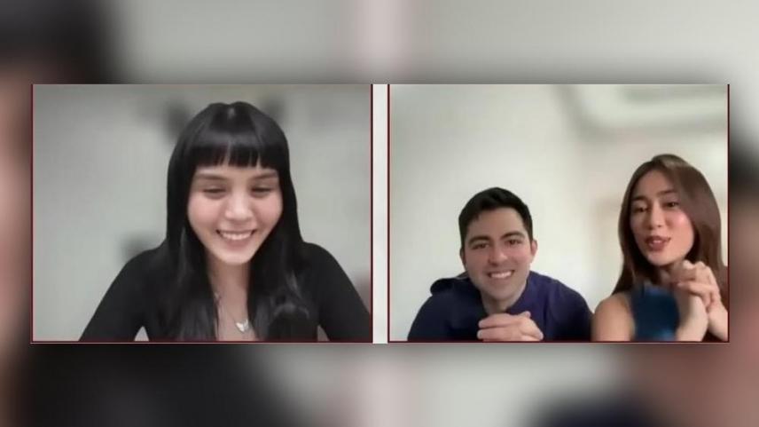 Elle Villanueva, Ashley Ortega, Derrick Monasterio