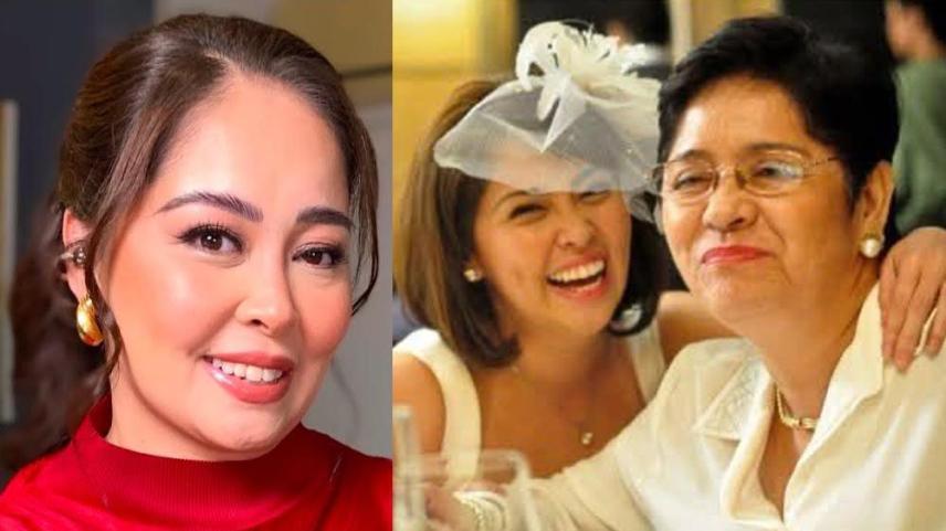 Angelu De Leon and her mother Flora