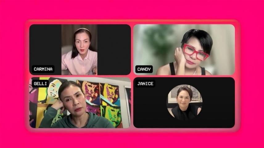 Candy Pangilinan, Carmina Villarroel, Gelli, and Janice de Belen