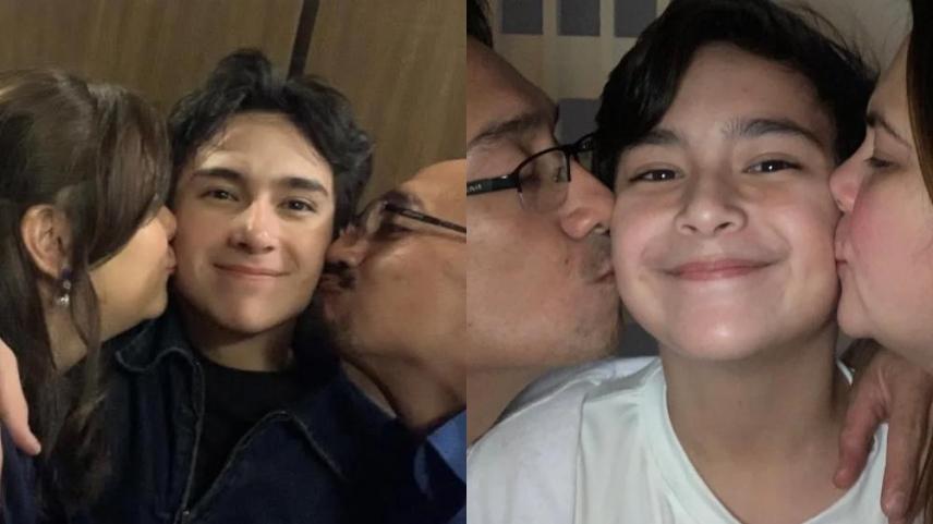 HHeath Jornales and his parents Michael and Jem