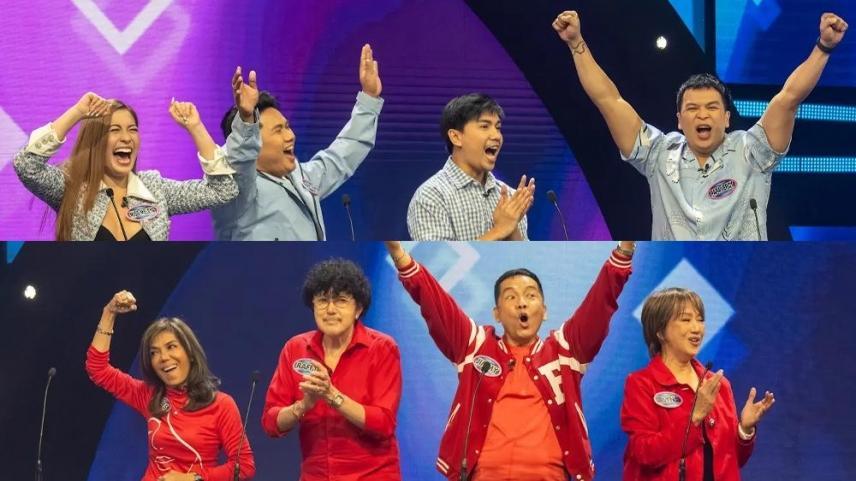 Radio DJs at dance floor legends in Family Feud