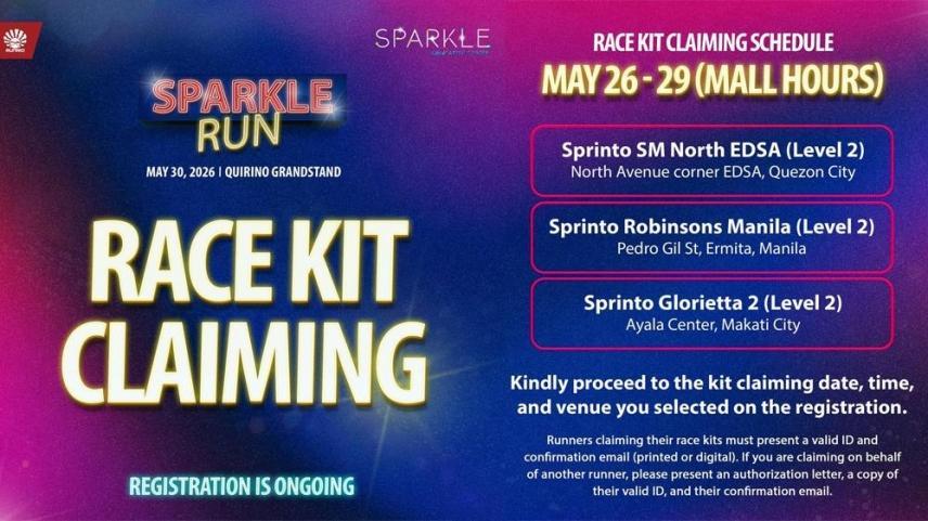 Sparkle Run Race Kits