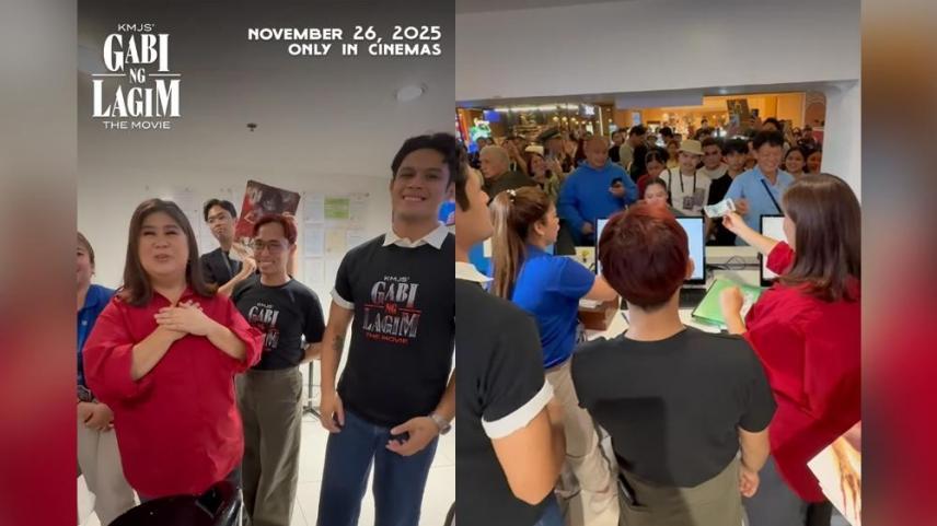 Jessica Soho, Jon Lucas, Phi Palmos at KMJS' Gabi ng Lagim The Movie ticket sales
