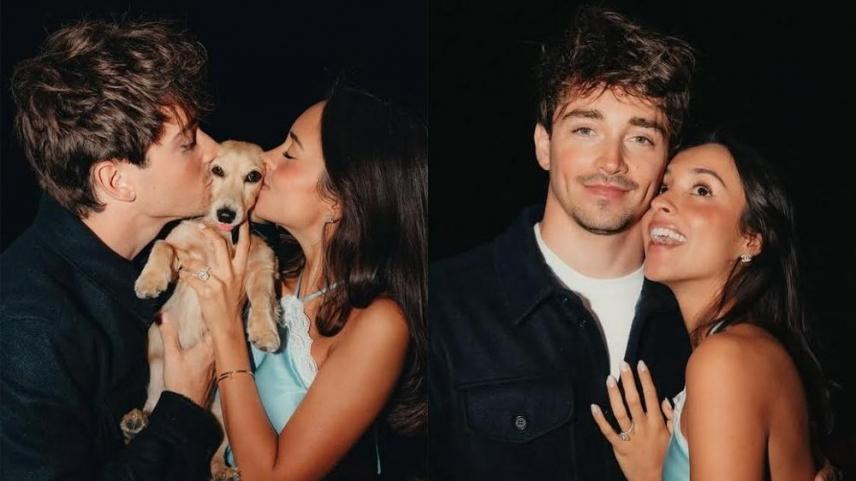 Charles Leclerc engagement