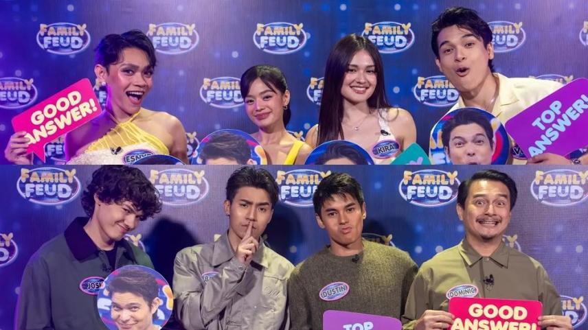The Secrets of Hotel 88 cast in Family Feud
