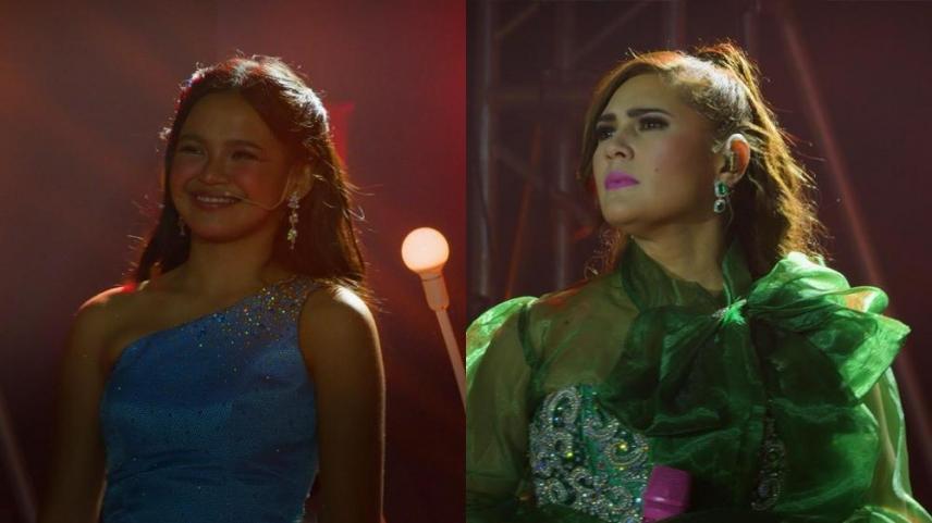 Vina Morales as Dara and Zephanie as Jeni on Born to Shine
