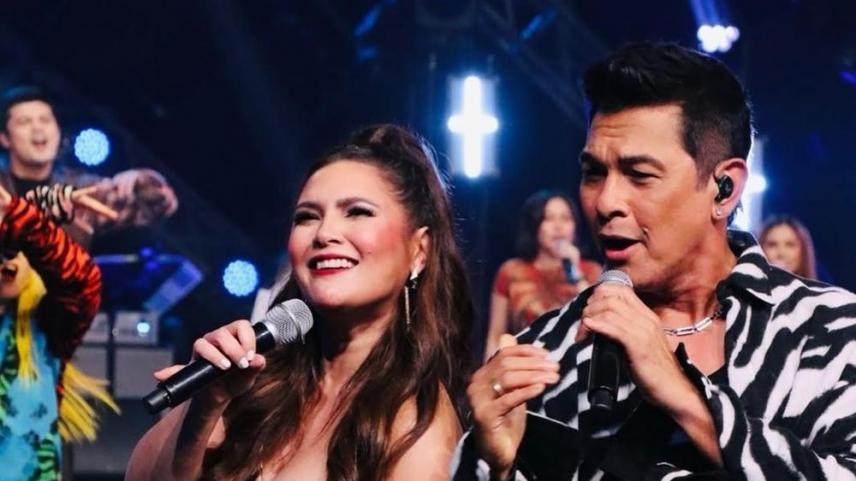 Vina Morales and Gary Valenciano